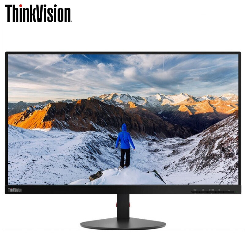 ThinkVision L24e 23.8寸显示器 22º前后俯仰 低蓝光认证 可壁挂